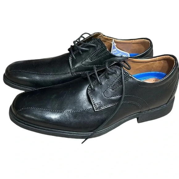 Clark’s Whiddon Pace NEW men size 8M OXFORD black leather shoes ,extreme comfort - Picture 5 of 13